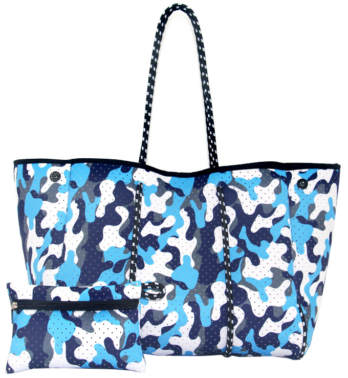 Picture of Diving Material Perforated Beach Bag European and American Fashion Portable Shoulder Strap Mother Bag Outdoor Casual Bag Portable Women's Bag for Women