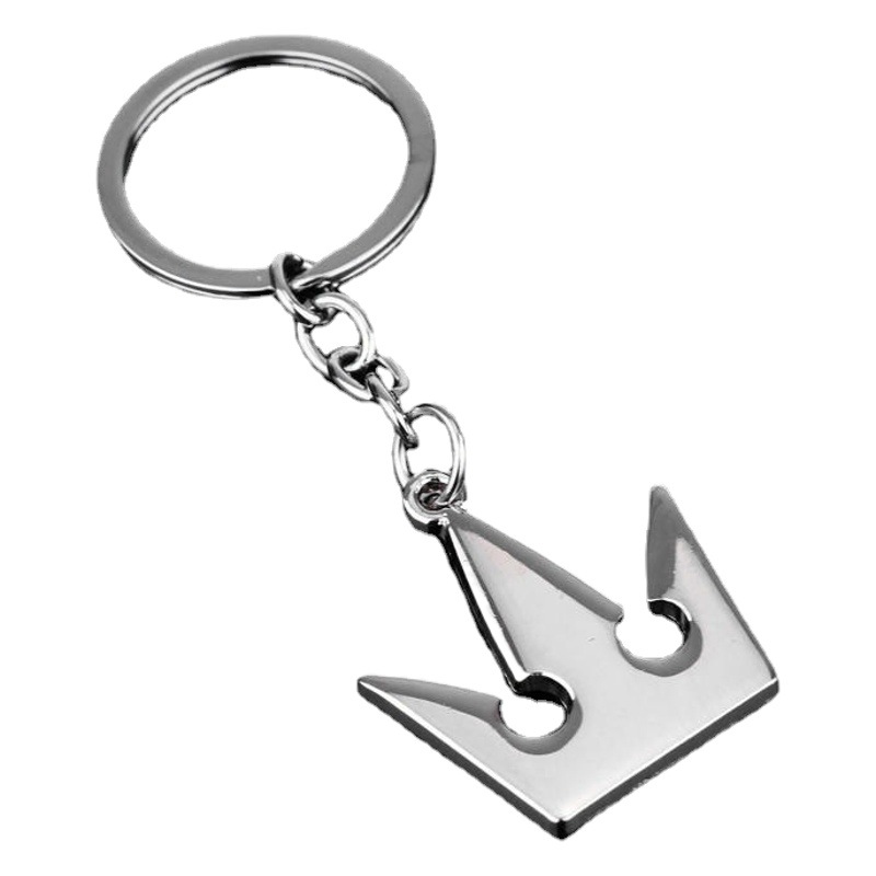 Foreign Trade Hot Sale Kingdom Hearts Crown Molding Necklace Keychain Animation Hip Hop Crown Pendant Jewelry in stock