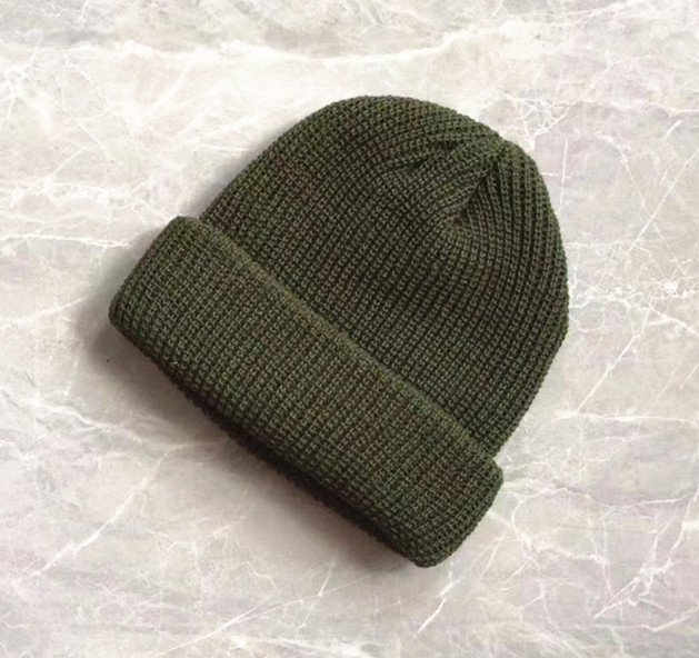 Picture of 2020 Cold Hat Men's Melon Hat Winter Women's Autumn and Winter Solid Color Watermelon Knitted Wool Hat Pullover Ski Hat