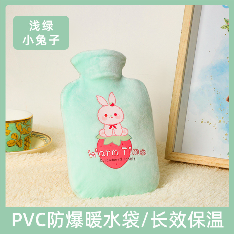 Picture of Winter new water injection hot water bag thickened hot compress cartoon hand warmer plush set cute explosion-proof warm water bag wholesale
