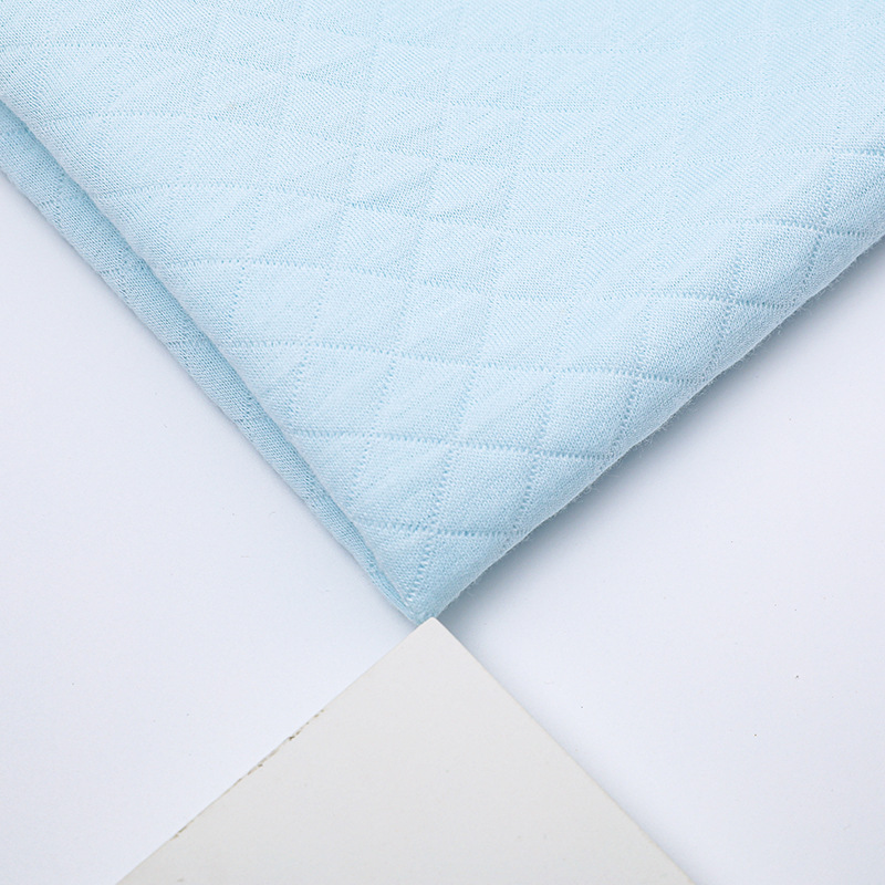 Picture of 320g cotton jacquard air cotton fabric baby knitted warm cotton fabric cotton insulation pad fabric