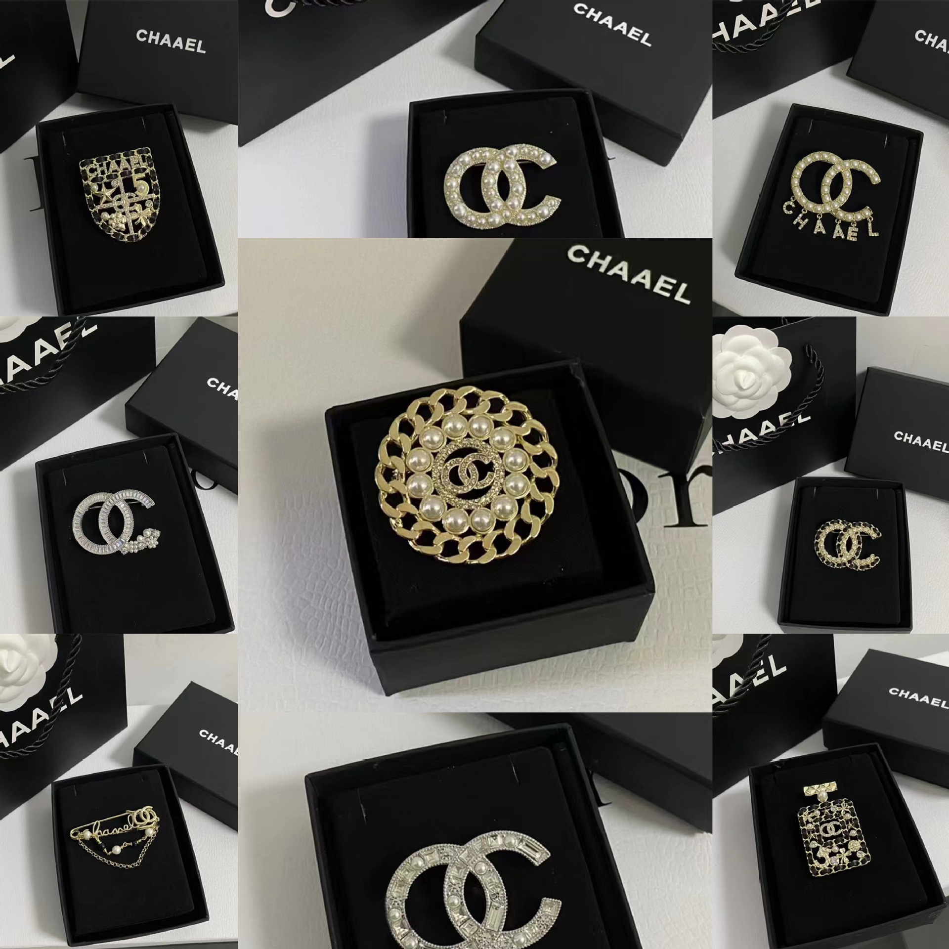 Picture of 2023 Autumn and Winter New High Quality Fragrance c Letter Brooch Retro Antique Chest All-match Simple High-end