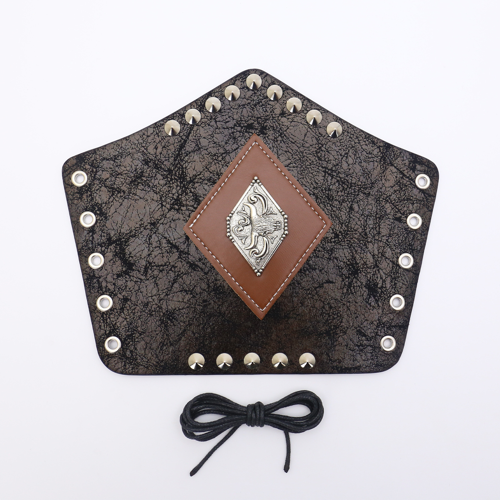 Picture of Cross-border Medieval Men's Leather Bracer Retro Punk Hand Guard Carnival cosplay Costume Accessories Arm Guard