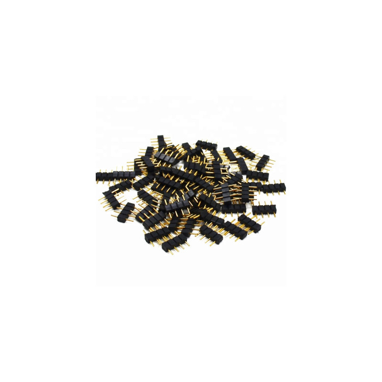 Picture of RGB4p pin RGB4p pin 5p round hole pin row female LED lamp strip 4p solder-free connector