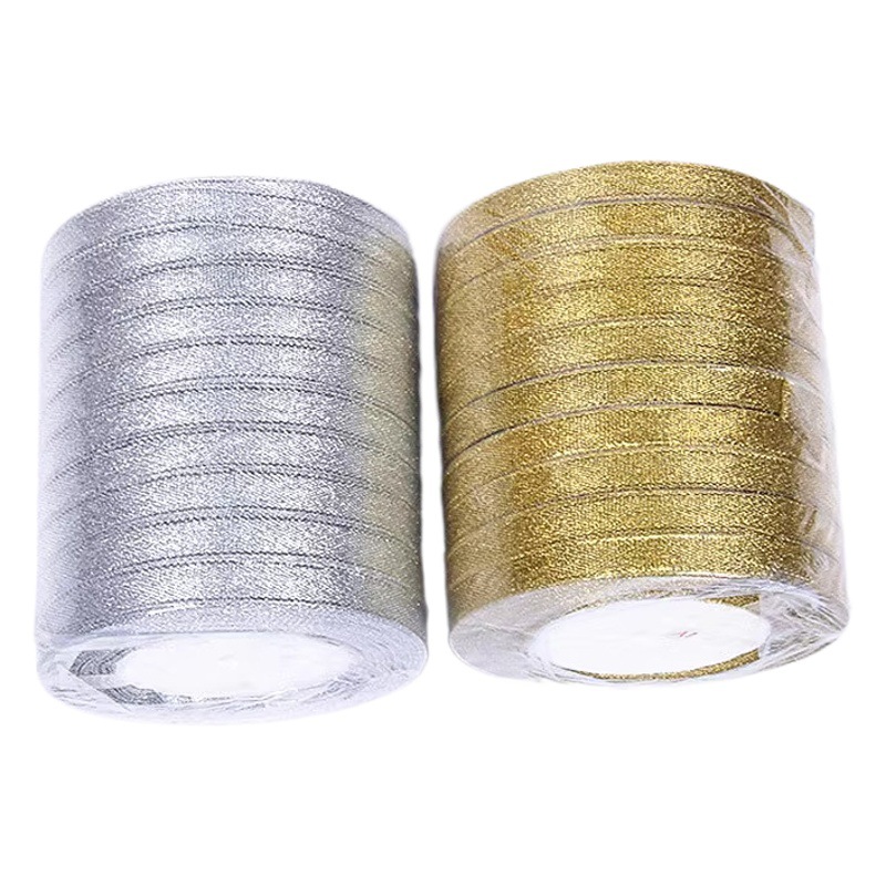 Special offer single-minded thread with vertical thread with glitter and silver onion with snow yarn English with flower packaging ribbon