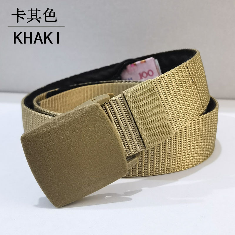 Picture of [Cross-border hot selling] outdoor travel canvas money hiding artifact tactical belt nylon woven multifunctional wallet