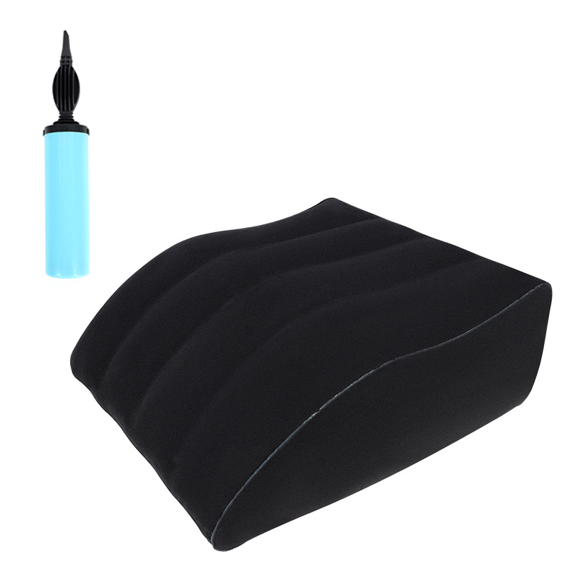 Picture of Inflatable Leg Pillow Raising Foot Pillow Bed Artifact Decompression Pillow Knee Relaxation Fatigue Relief Trapezoidal Leg Cushion in stock
