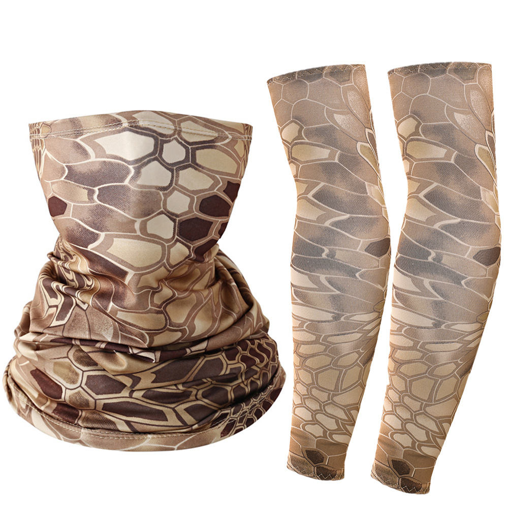 Picture of Ice Silk Sun Protection Sleeves Magic Headscarf Set Summer Sun Protection Cycling Sports Outdoor Equipment Combination Spot Wholesale