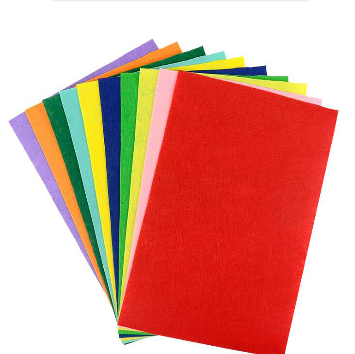Non-woven fabric Kindergarten 1cm * 1cmdiy handmade material bag color felt fabric non-woven fabric le arbitrary cutting
