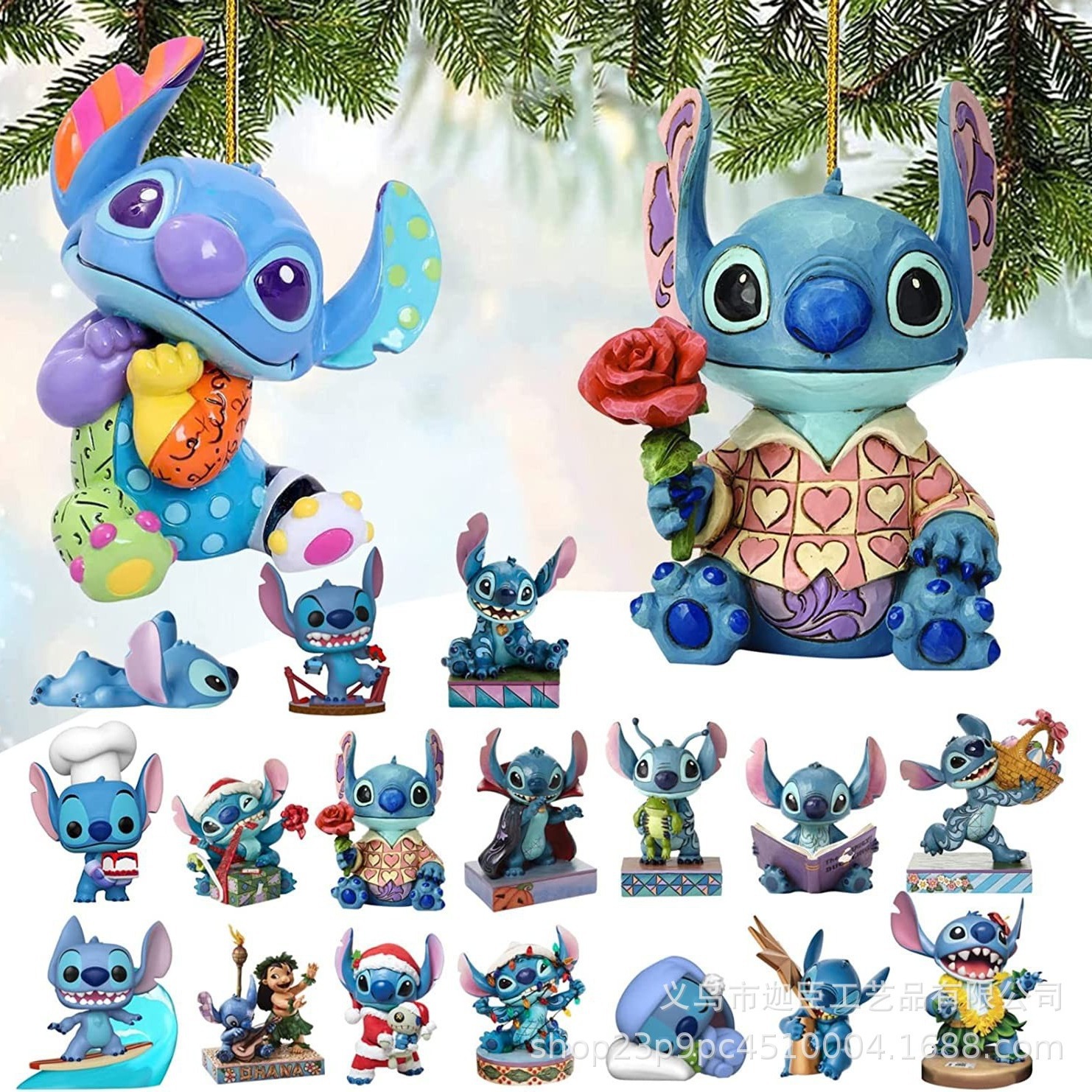 Cross-border New Cartoon Animal Car Pendant Christmas Hanging Acrylic Pendant Children's Party Decorations Small Pendant