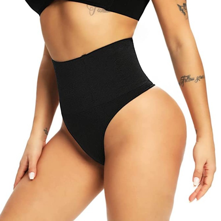 Picture of Seamless High-Waisted Thong Tummy Control Pants for Women Plus Size Body Shaping Pants Sexy Waist-Lifting Butt-Lifting Underwear European and American Cross-Border