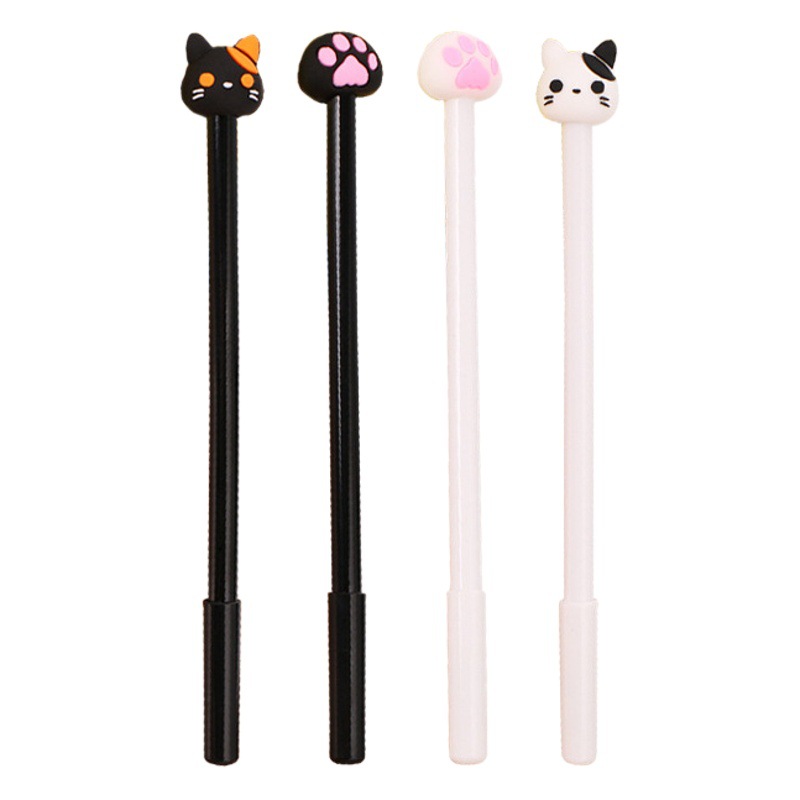 Creative stationery cartoon neutral pen office supplies black sign pen cute student examination pen manufacturers wholesale