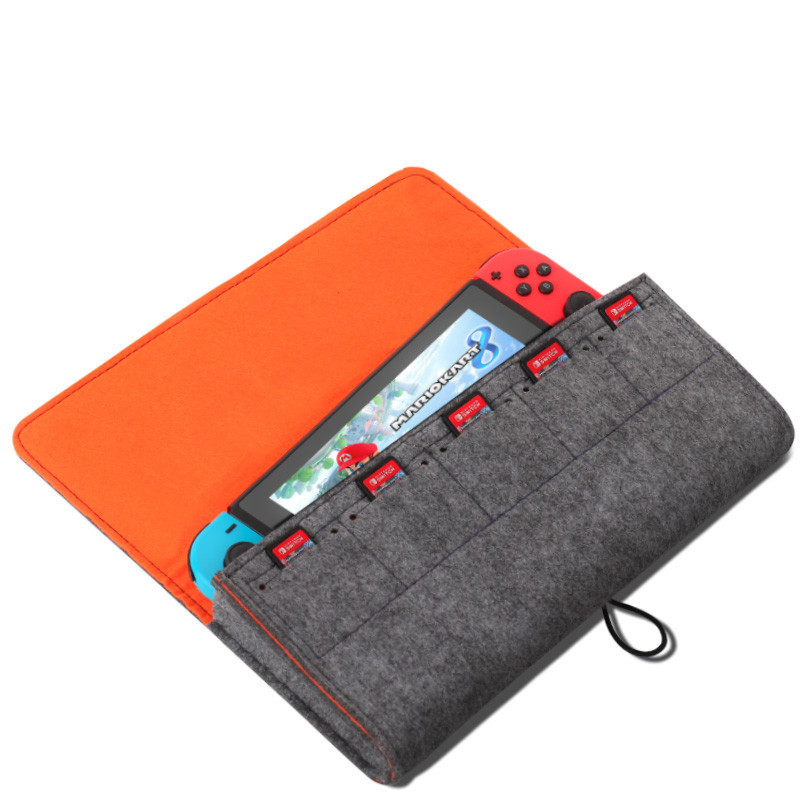 Picture of switch Storage Bag Game Storage Bag Felt Bag Protective Cover Simple Portable Bag