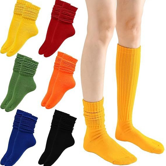 Piled socks autumn and winter warm long tube bubble socks color calf women's socks sports stouch socks and knee socks
