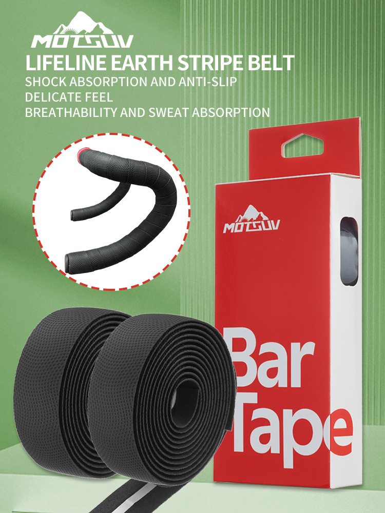 Highway Handle with Bicycle Silicone Strap Curved Handle Wrapping Belt Non-Slip Shock Absorbing Handrail Handle with Riding Equipment