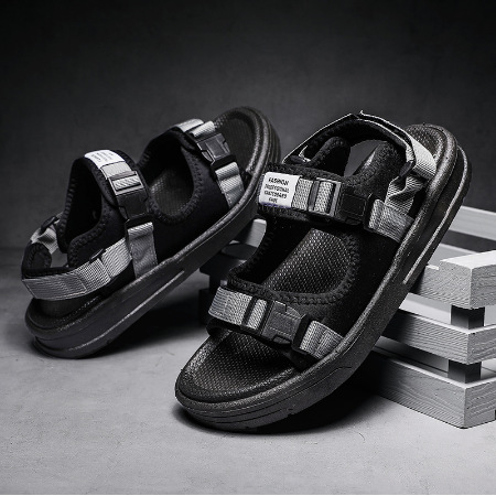 Picture of Cross-border exclusive for fashion casual open toe breathable beach Velcro foreign trade Men's drag cool beach shoes factory wholesale