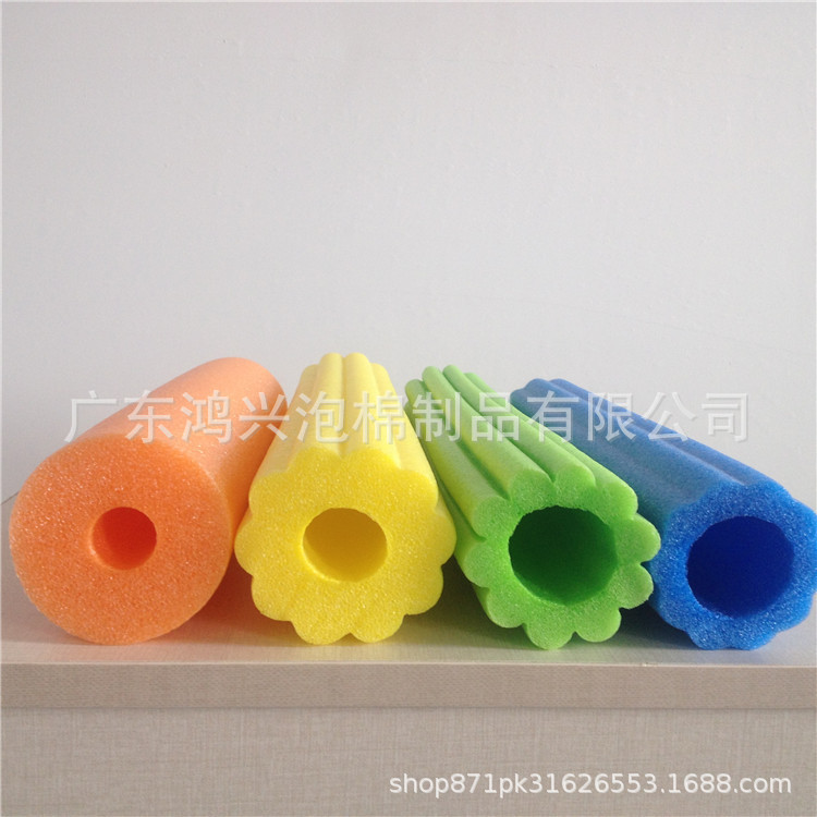 2025 Colorful Epe Pearl Cotton Tube Logistics Packaging Protective Material 100mm Wide Sponge Tube Protection Naughty Castle