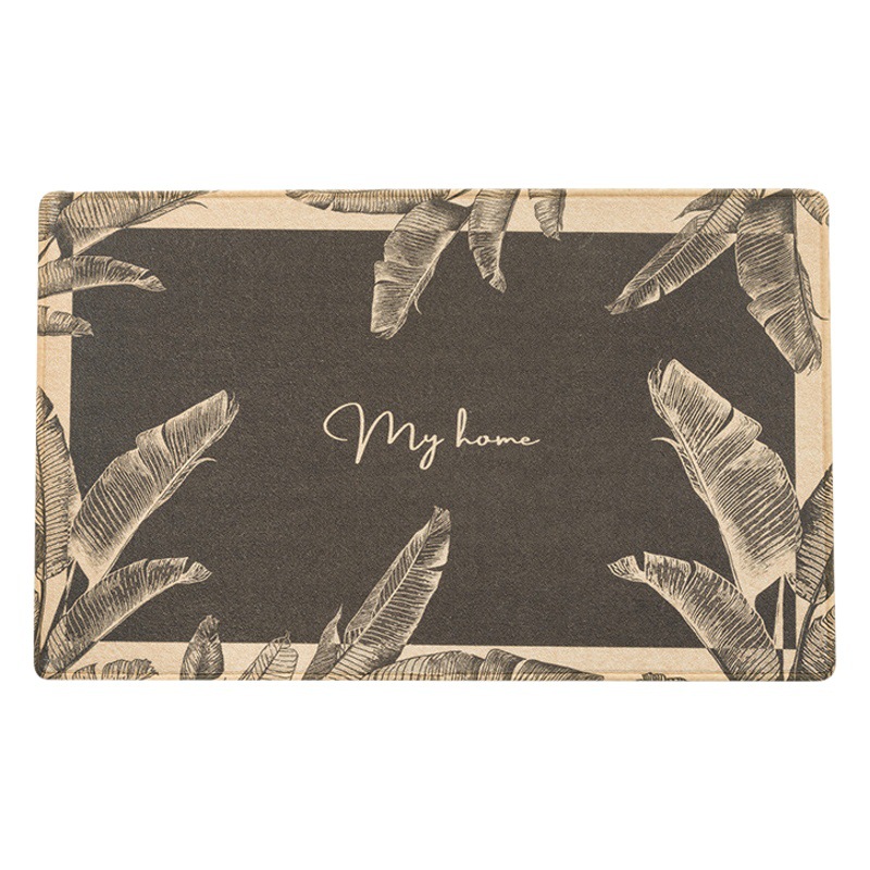Light Luxury Belgian Velvet High-End Entrance Door Floor Mat Waterproof, Oil-Proof and Non-Slip Entrance Carpet Entrance Dust Removal and Soil Rubbing