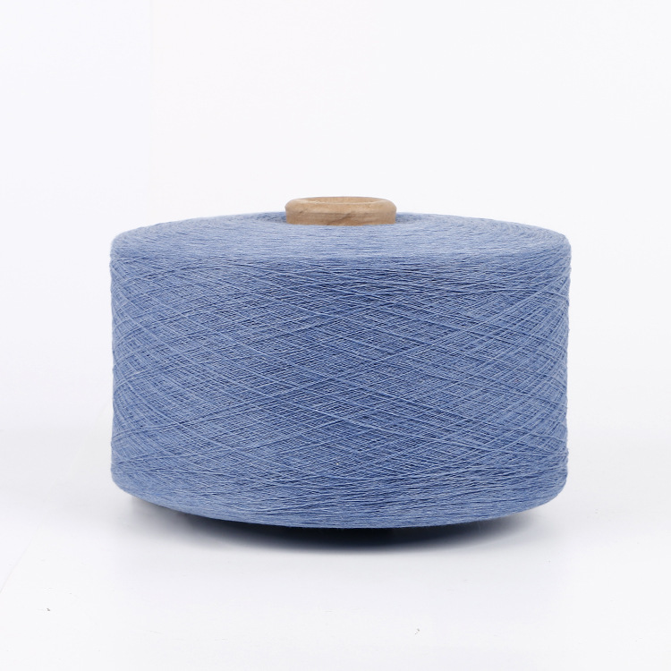 Picture of Manufacturer Processing and Production of 5-10 Light Blue Yarn Polyester Cotton Yarn Weaving Airflow Spun Yarn Spun Yarn Semi-Combed Yarn