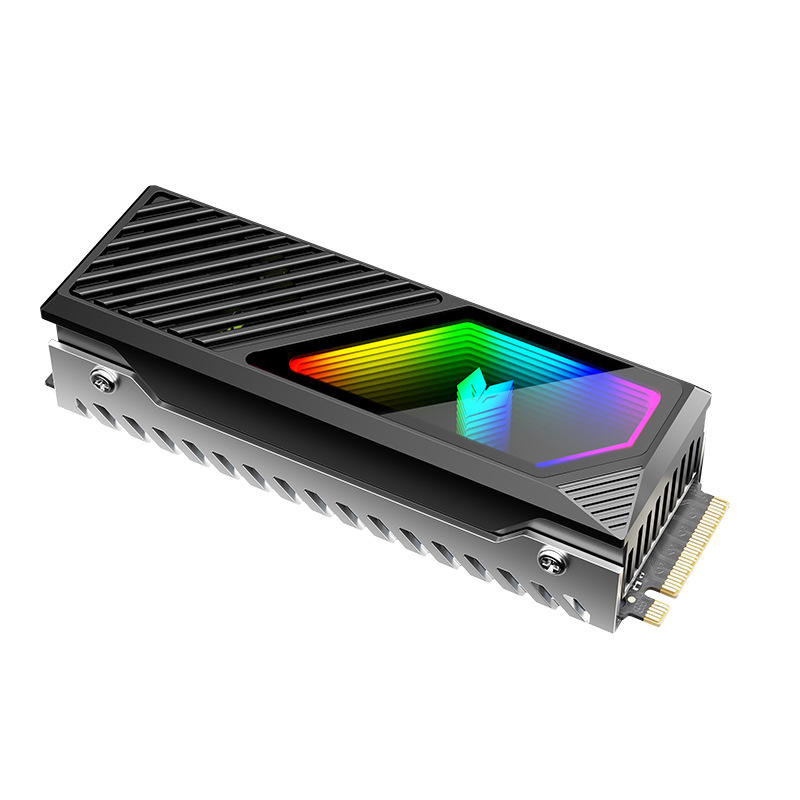 Picture of M2.SSD hard disk radiator 2280 solid state ARGB shuang synchronous brass thermal pad hard disk cooling vest