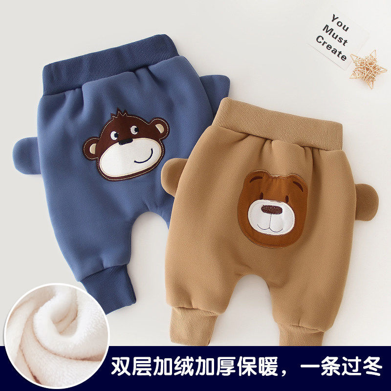 Baby Pants Spring and Autumn Outer Wear Boys' Ass Pants Autumn and Winter High Waist Autumn Wear Baby Children's Wear Children's Large PP Pants Autumn