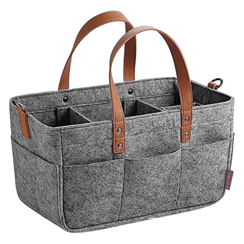 Factory wholesale felt diaper storage bag large capacity felt bag sundries felt storage finishing bag storage bag