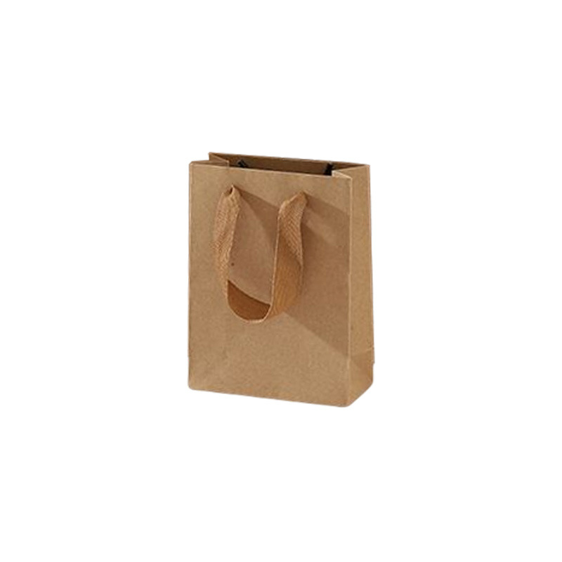 Picture of Vertical large Kraft paper bag handbag advertising take-out packaging gift clothing store milk tea shop logo