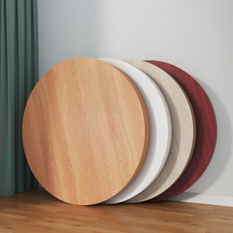 Round table top plate individual round table top round small table table table table material dining table panel wooden board cover separate table top