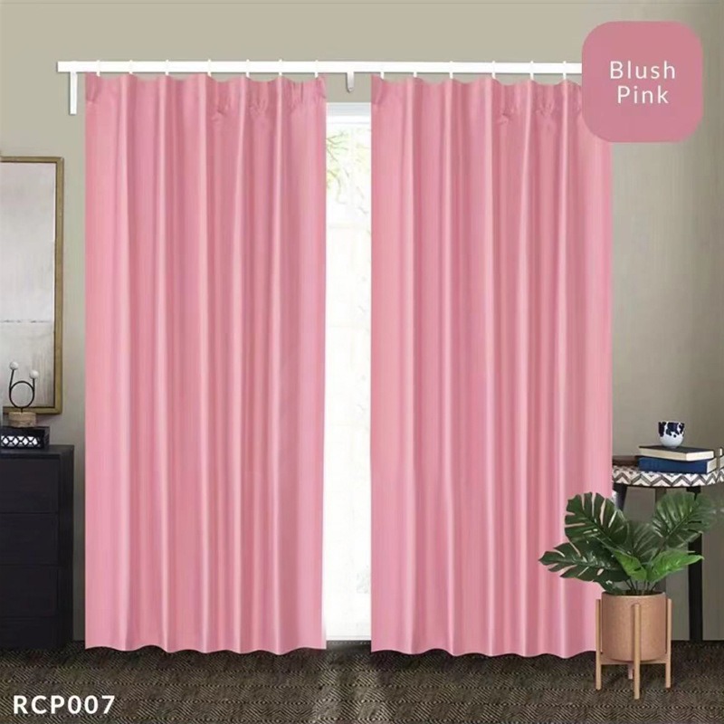 Picture of Cross-Border Southeast Asian Curtain Fabric, Polyester Window Screen, Hook-Style Curtain Fabric, Blackout and Sunshade Wholesale, Modern and Simple