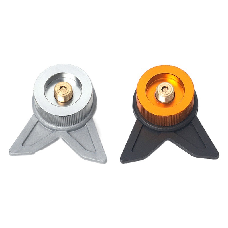 Outdoor multifunctional card furnace adapter butane long gas tank self-locking converter bracket camping stove adapter
