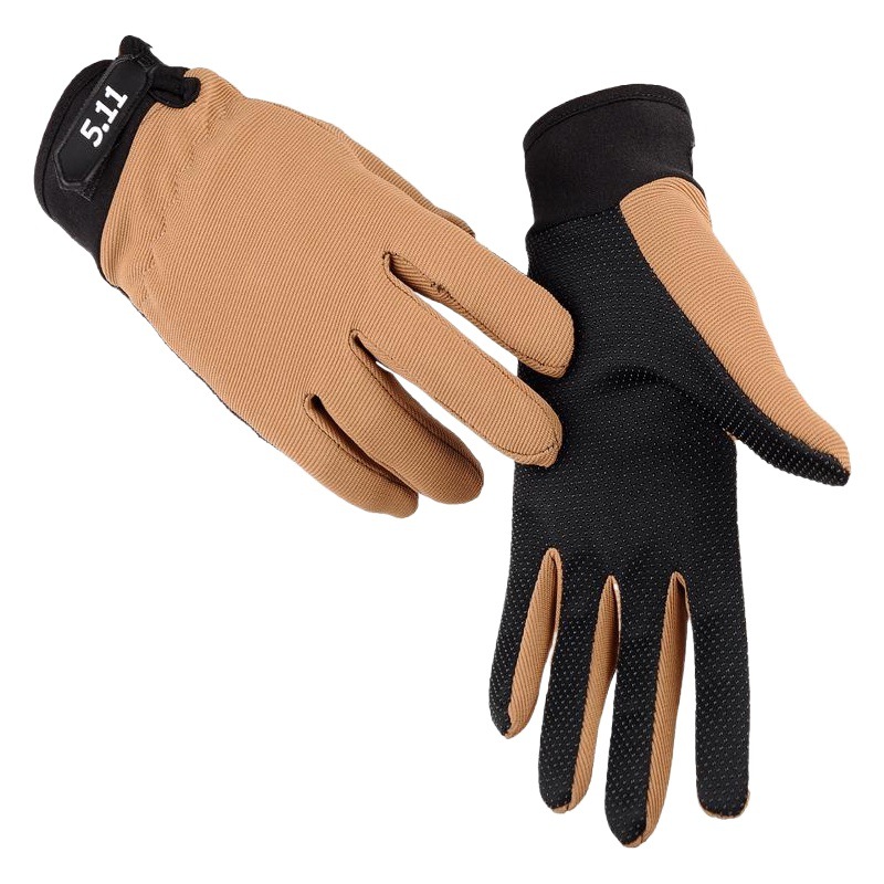 Men's Tactical Spring and Autumn Full Finger Military Fan Training Mountaineering Fitness Gloves Non-Slip Wear-Resistant Outdoor Cycling Gloves 511