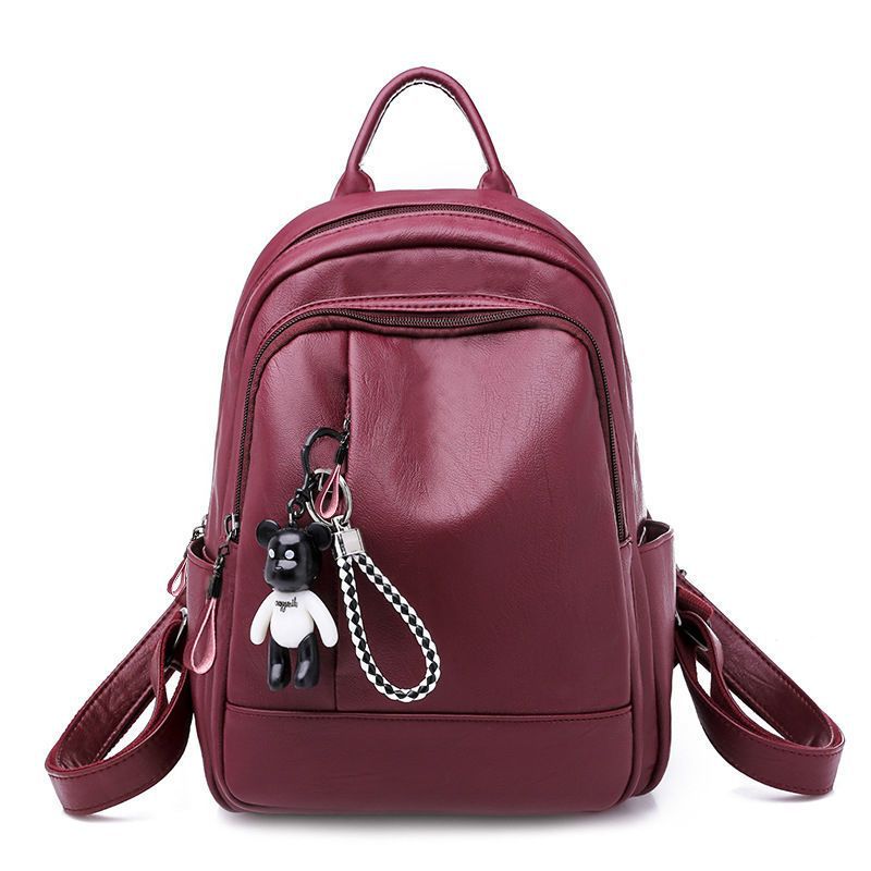 Picture of Backpack for Women 2025 New Trendy Korean Version Versatile Fashion Soft Leather Women's Backpack Female Student School Bag Women's Bag