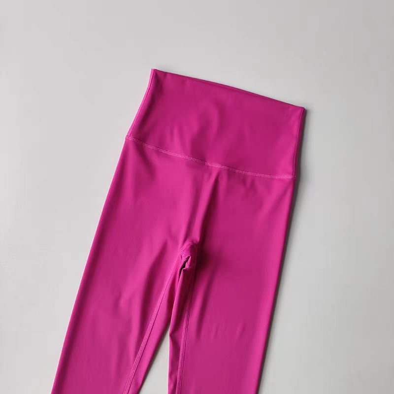 Picture of No Embarrassment Line Yoga Trousers Naked High Waist Sports Tights Quick-drying Breathable Running Fitness Training Leggings