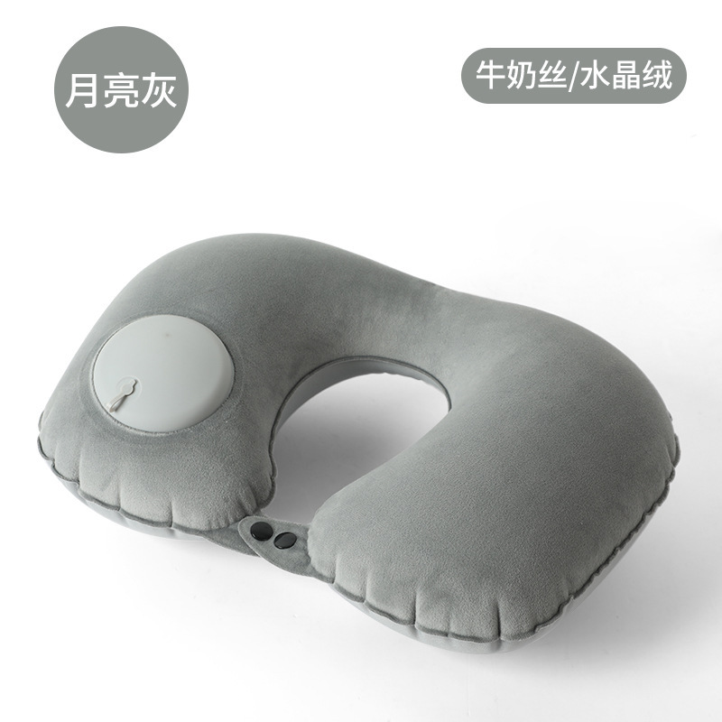 Picture of Inflatable U-shaped Pillow Cool Pressing Inflatable Pillow Travel Portable Neck Pillow Travel Sanbao Storage Pillow for Airplane