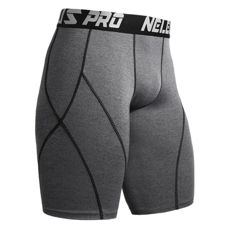 Sports Tight Shorts Men's Elastic Quick-Drying Five-Point Pants Basketball Bottoming Yoga Pants Training Running Fitness Underwear