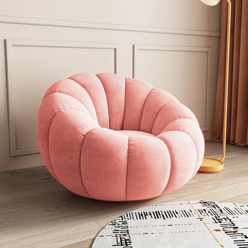 Picture of Internet celebrity pumpkin lazy sofa, single and double sofa chair, lambswool sofa balcony, swivel lounge chair, can lie down and sleep