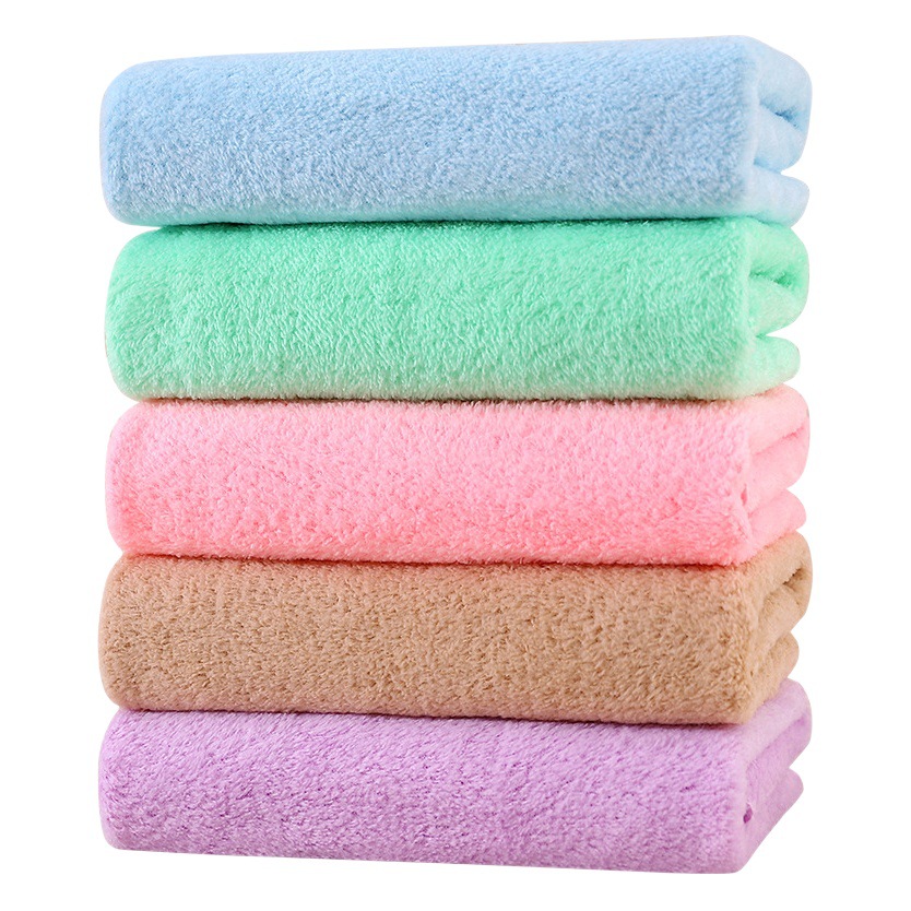 High density coral fleece towel wholesale spot production absorbent lint-free cut fleece waist seal packaging gift towel