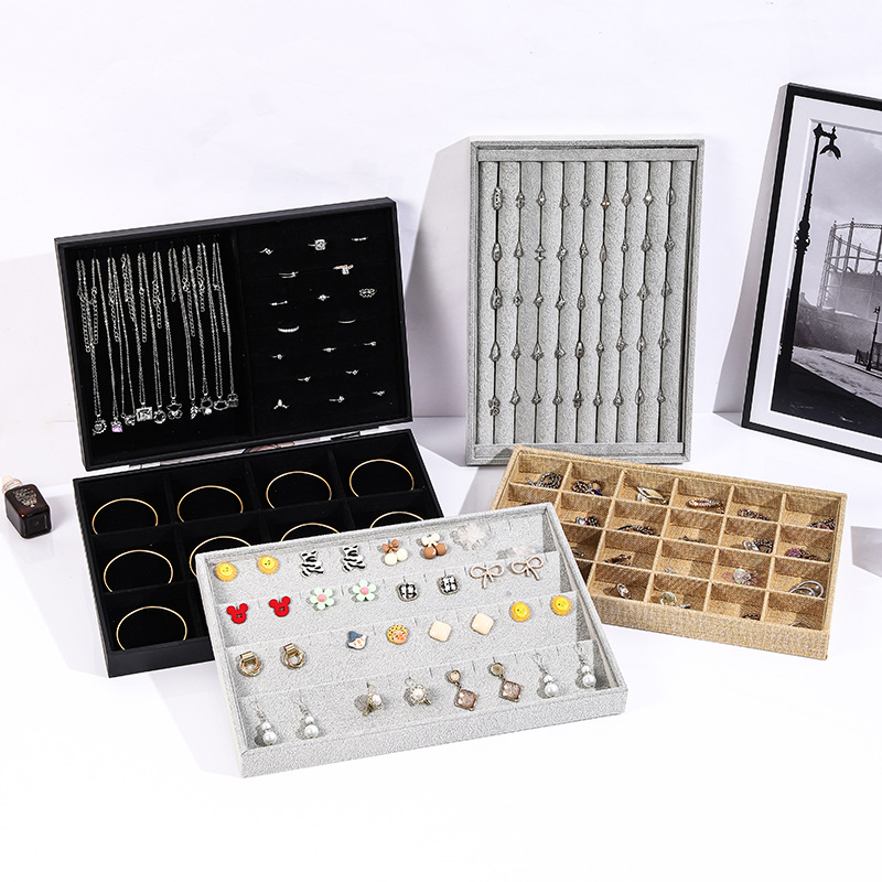 Picture of Jewelry Display Tray Advanced Necklace Rack Ring Handstring Box Bracelet Earrings Stall Bracelet Jewelry Jewelry Disc