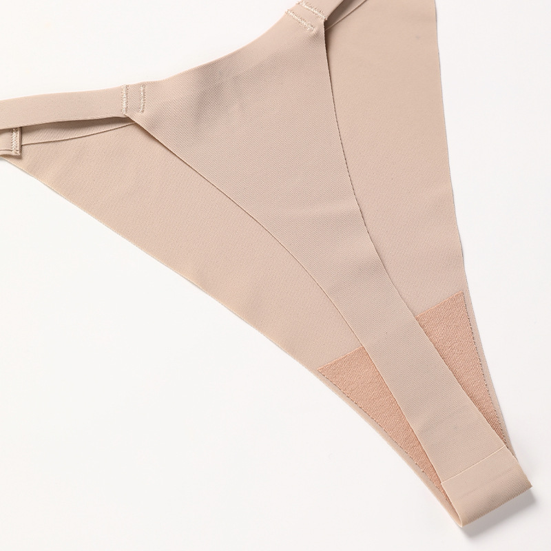 Picture of European and American Sexy Exquisite Tape Girl's T-pants plus size Low Waist Non-marking Ice Silk Quick-drying Cotton Crotch Women's thong