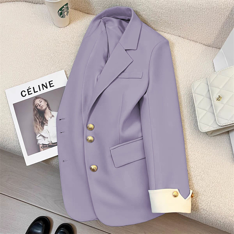 Picture of White Suit Jacket for Women 2025 Spring New Style Casual Elegant Lady High-End Street Style Popular Suit This Year