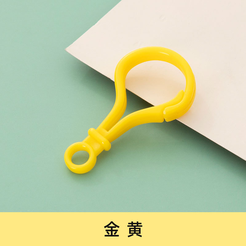 Picture of diy jewelry accessories color bulb button doll key chain plastic lobster buckle bag buckle acrylic hook buckle
