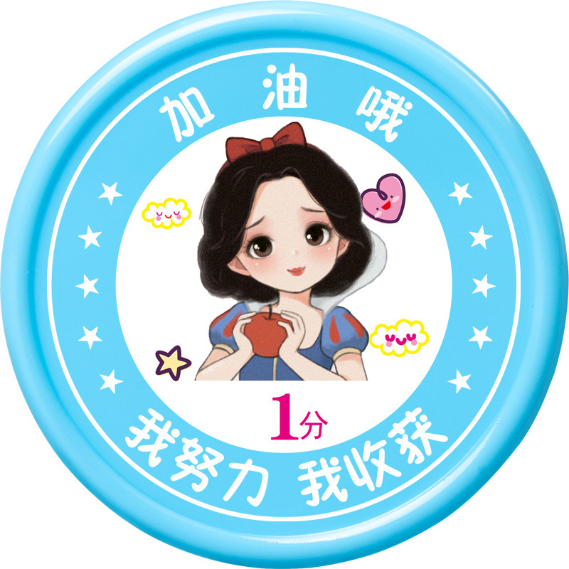 Picture of Princess Miege Bear Coin Reward Card for Elementary School Students, Children's Points Coin Plastic Token System Redemption Points Card Dice