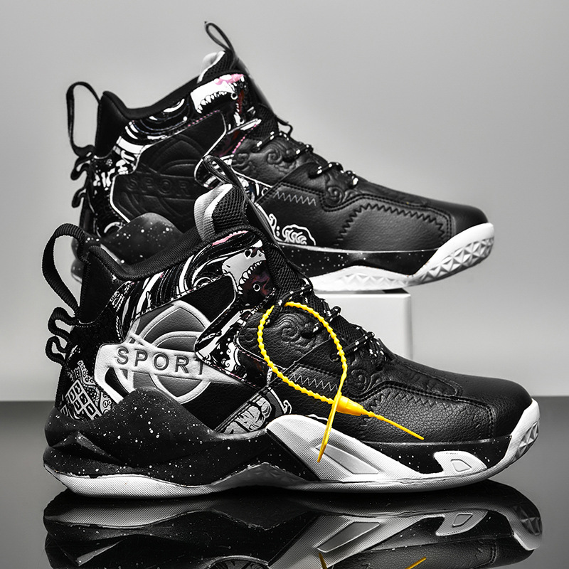 6 children's high-top basketball shoes 8 men's shoes 10 leather boys 15 sneaker 12 years old primary school students practical shoes 19