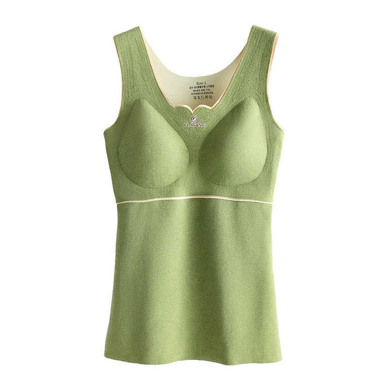 Picture of Oxygen-friendly 2.0 Velvet Lined Thickened Thermal Vest Women's All-match Base Shirt Slim-fit Seamless Thermal Underwear for Women
