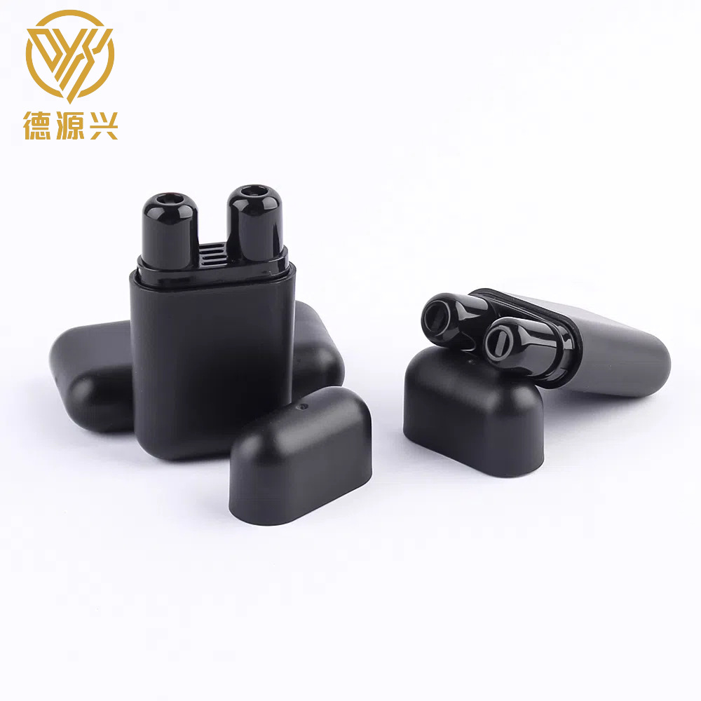 Picture of Double-hole black nasal aspirator nasal tube mint refreshing refreshing refreshing oil with cotton core plastic nasal packing material