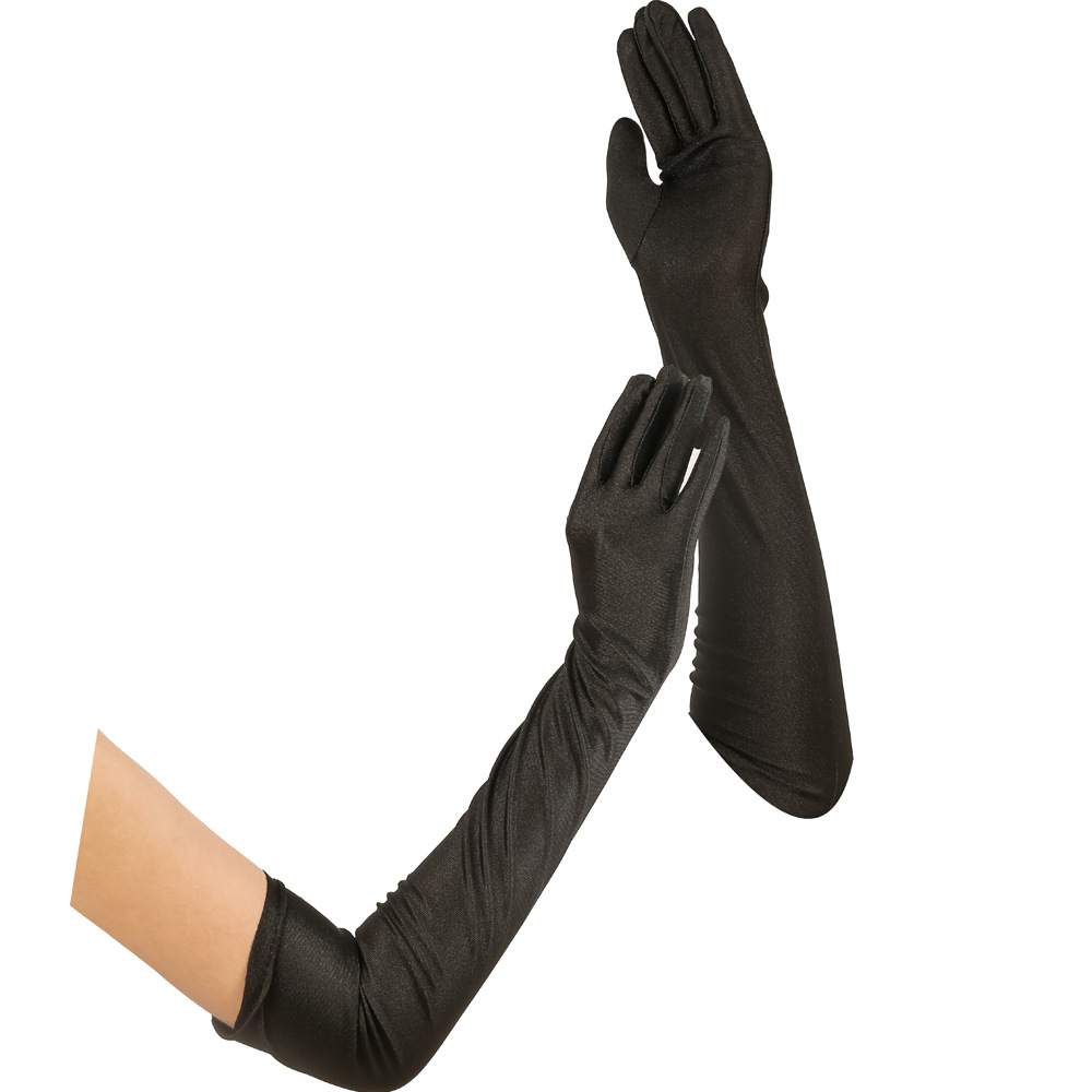 1920 s Masquerade Gloves Female Gatsby Black Red White Gloves Wedding Dress Headwear Collocation