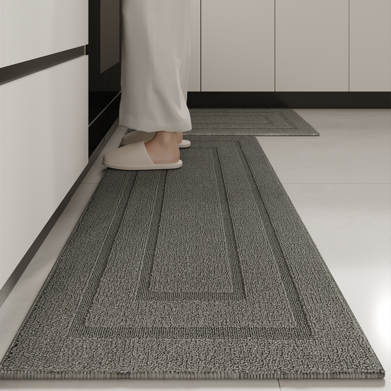 Kitchen Special Floor Mat High-grade Waterproof Anti-stain and Oil-proof Woven Foot Mat Absorbent Non-slip Mat Wipe-free Carpet