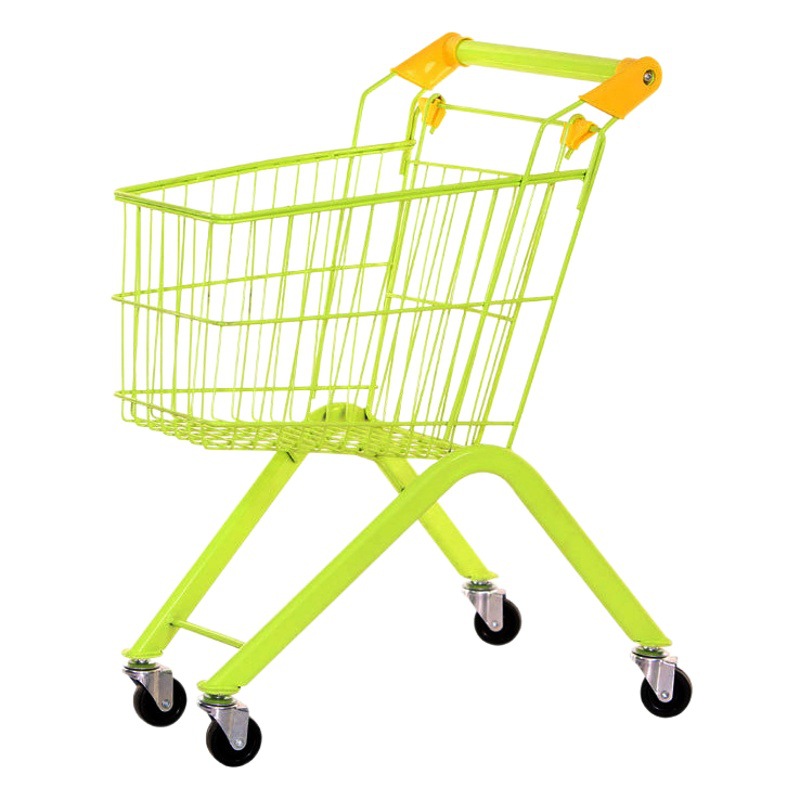 Picture of Children's shopping cart baby toy snack cart supermarket small iron cart play house hand push storage cart can be sent on behalf