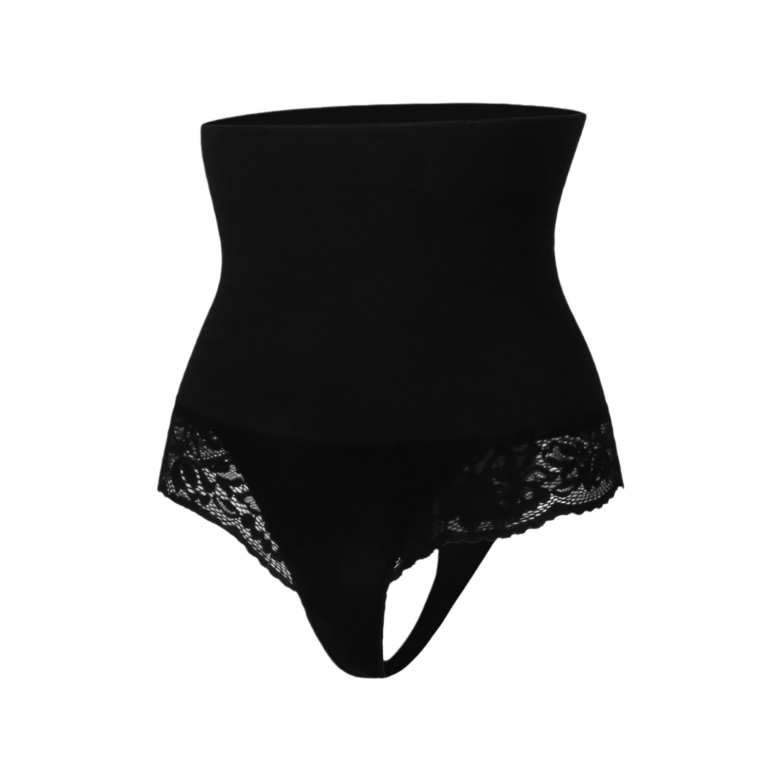Picture of European and American Belly Pants Strong Belly Pants Summer Thin Sexy Lace-edge T-shaped Briefs Women's Shaping Pants