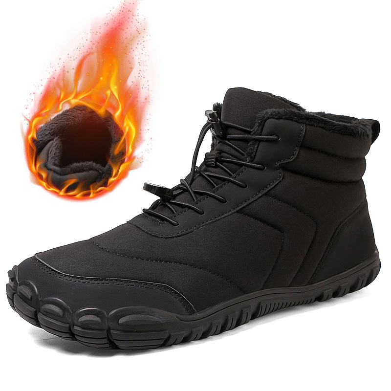 New Snow Shoes Windproof Waterproof Cold-proof Non-slip Cotton Shoes fleece-lined Thickened Trendy Casual Warm Cotton Shoes for Couple